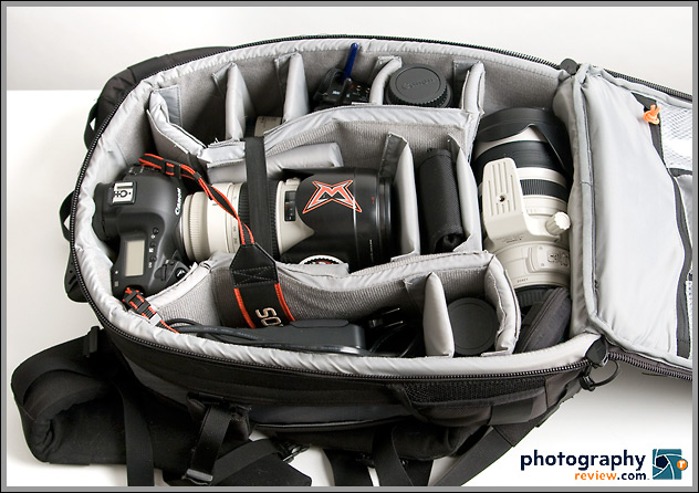 Lowepro Vertex 200 AW fully loaded