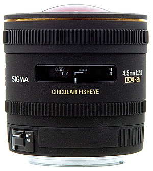 Sigma 4.5mm F2.8 EX DC  HSM Circular Fisheye Lens
