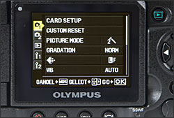 Olympus E-3 - LCD Display