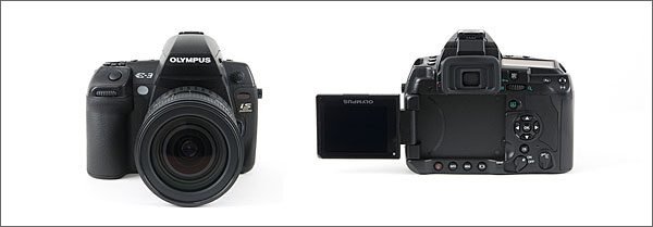 Olympus E-3 - front and back