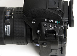 Olympus E-3 side controls