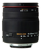 Sigma 18-200mm F3.5-6.3 DC Lens for Nikon