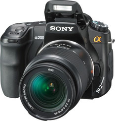 Sony Alpha DSLR-A200 Camera with 18-70 lens