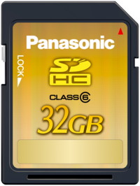 Panasonic 32GB SDHC Memory Card