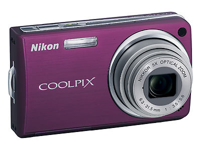 Nikon CoolPix S550 Digital Camera - Purple