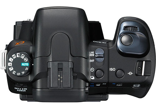 Sony Alpha DSLR-A300 Digital SLR - Top