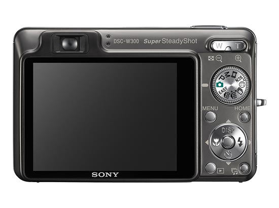 Sony Cybershot DSC-W300 Digital Camera - Rear