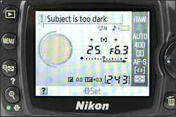 Nikon D40x - LCD Display