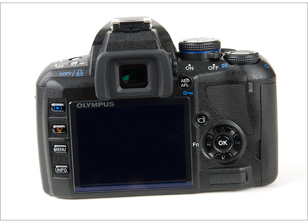 Olympus E-420 - Back