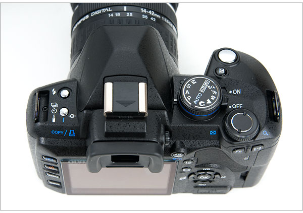 Olympus E-520 - Top Controls