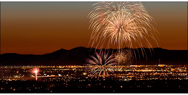 Fireworks Over Salt Lake City - by Photo-John