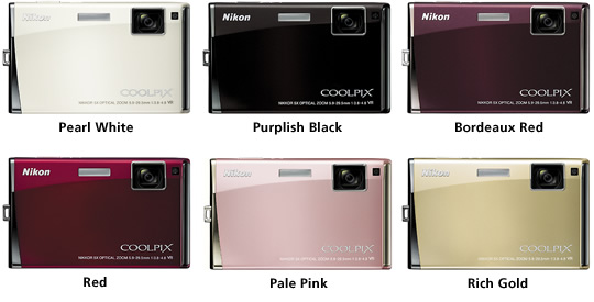 Nikon COOLPIX S60 Colors