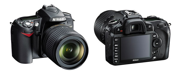 Nikon D90 digital SLR - front & back