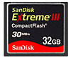 SanDisk 32GB Extreme III Compact Flash Memory Card