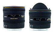 Sigma 4.5mm F2.8 EX DC Circular Fisheye HSM & 10mm F2.8 EX DC Fisheye HSM Lenses