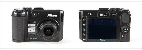 Nikon Coolpix P6000 - front and back