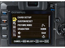 Olympus E-420 - LCD Display