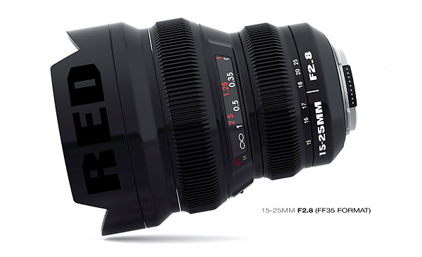 Red 15-25mm f/2.8 full-frame zoom lens