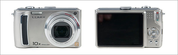 Panasonic Lumix DMC-TZ5 - front and back