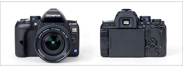 Olympus E-620 digital SLR - front and back