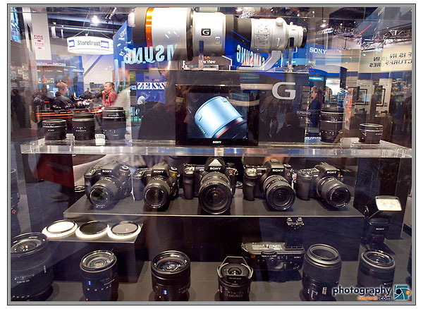 Sony Alpha System Display At PMA 2009