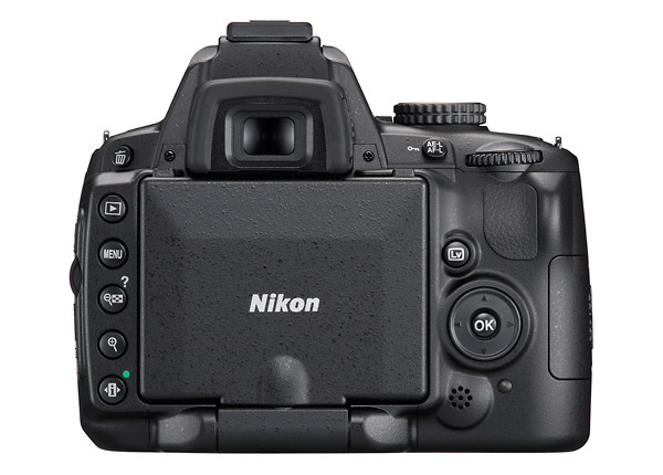 Nikon D5000 Digital SLR - Rear - LCD Closed