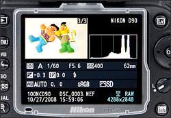 Nikon D90 - LCD Display