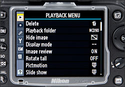 Nikon D90 - LCD Display