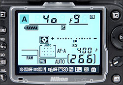 Nikon D90 - LCD Display