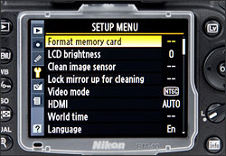 Nikon D90 - LCD Display