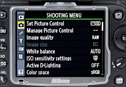 Nikon D90 - LCD Display