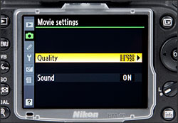 Nikon D90 - LCD Display