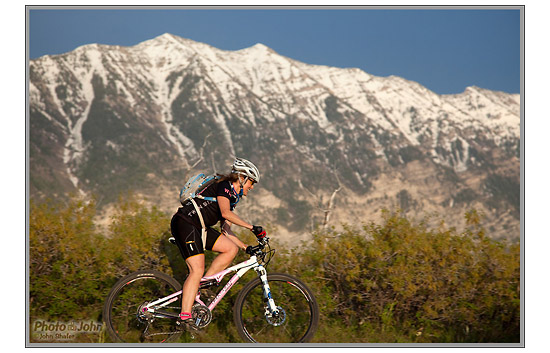 The payoff - a sweet photo of Dorothy on her new Pivot mountain bike
