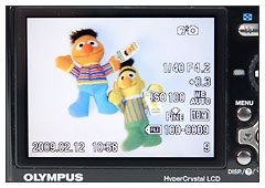 Olympus Stylus 1050 SW playback display