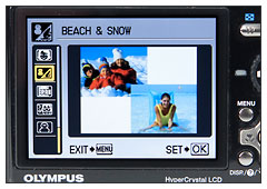Olympus Stylus 1050 SW Beach & Snow scene mode