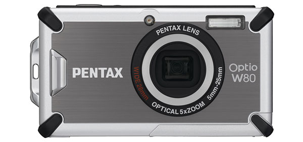 Pentax Optio W80 waterproof and shockproof digital camera - front