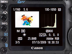 Canon EOS 5D Mark II - LCD Display