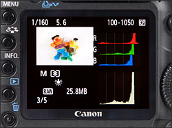 Canon EOS 5D Mark II - LCD Display