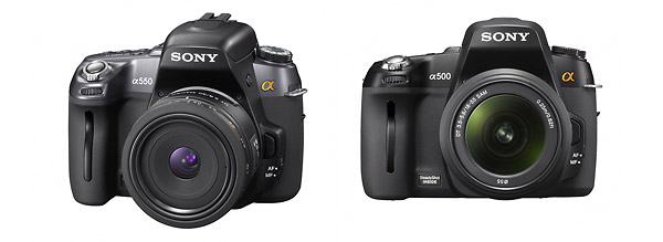 New Sony Alpha DSLR-A550 and Alpha DSLR-A500