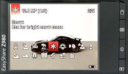 Kodak EasyShare Z980 - LCD Display