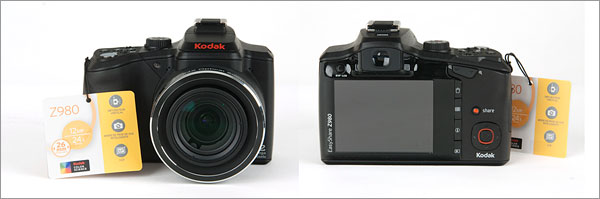Kodak EasyShare Z980 - front and back