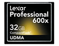 Lexar Professional 600x CompactFlash Memory Card