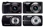 Casio High Speed Exilim EX-FH100, Exilim EX-H15, EX-Z2000 and EX-Z550
