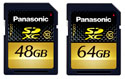 Panasonic 64GB and 48GB SDXC Memory Cards