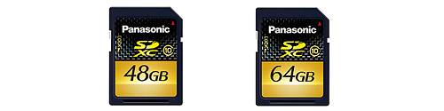 Panasonic 48GB and 64GB SDXC Memory Cards