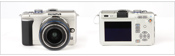 Olympus E-PL1 Micro Four Thirds Camera - front and back