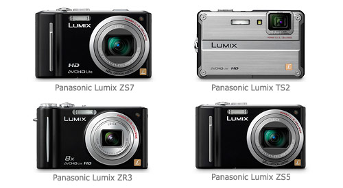 Panasonic Lumix ZS7, ZS3, TS2 and ZR3 Digital Cameras