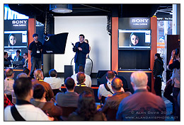 Andy Katz portrait demo in the Sony PMA booth