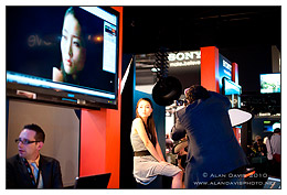Andy Katz portrait photography demo in the Sony PMA booth