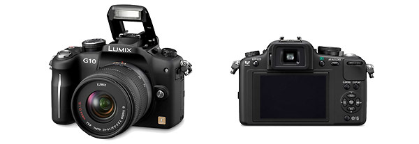 Panasonic Lumix G10 Micro Four Thirds camera - front and back